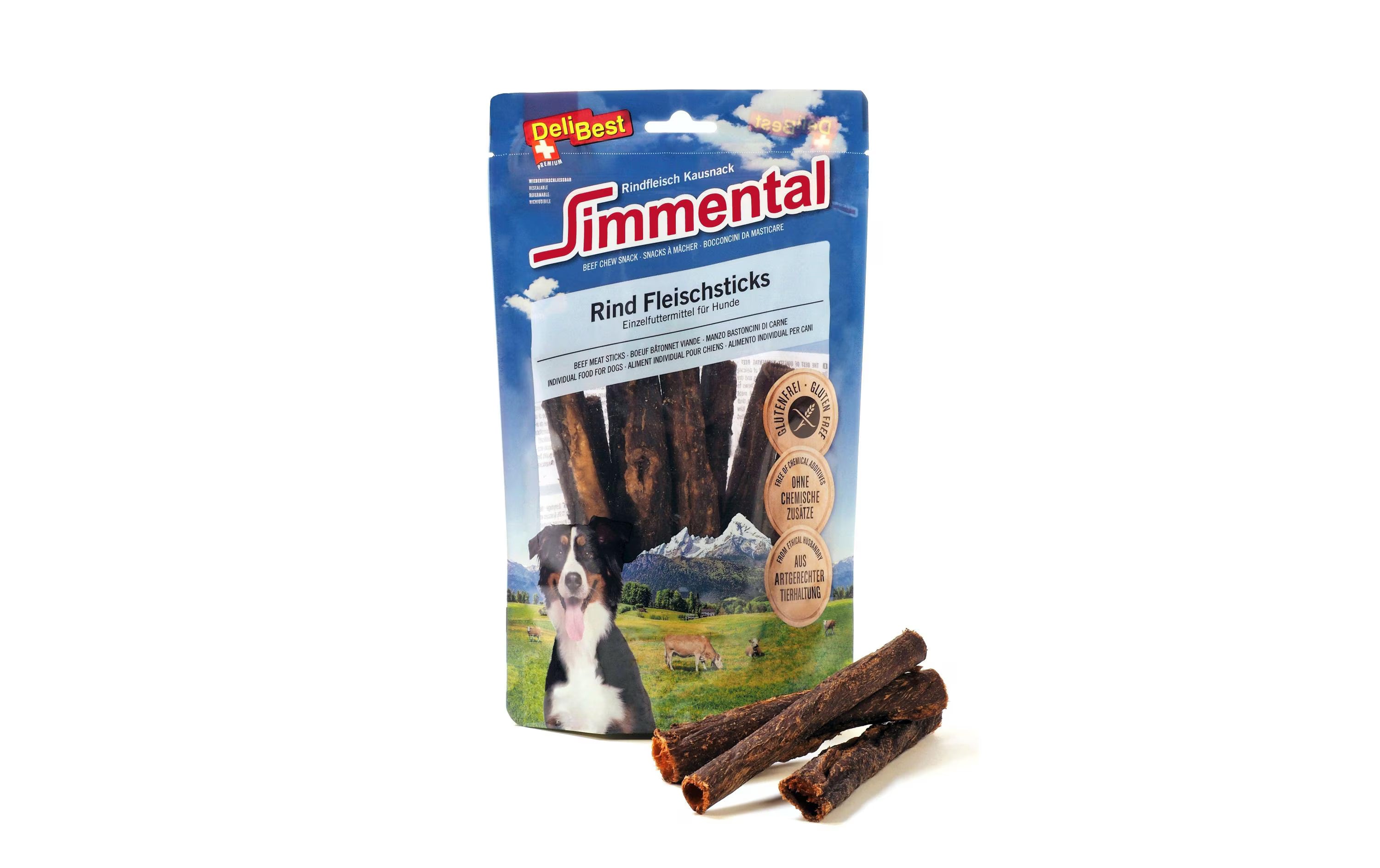 DeliBest Simmental Rind Fleischsticks rund