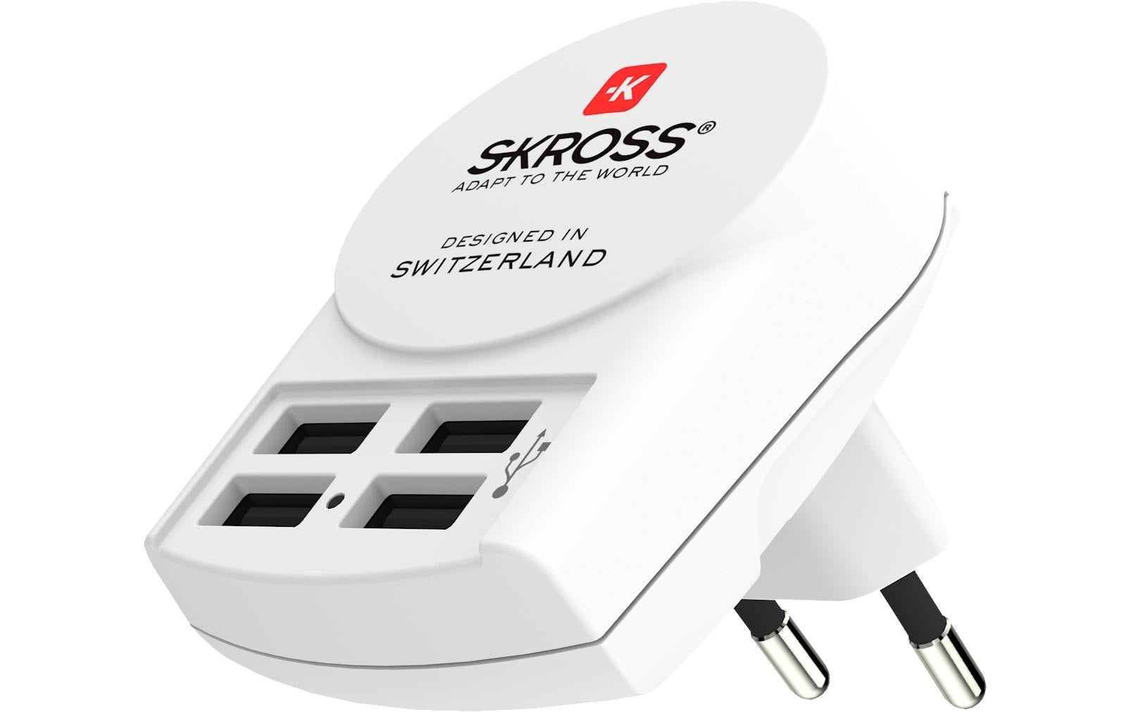 SKROSS Euro USB Charger 4 Port front