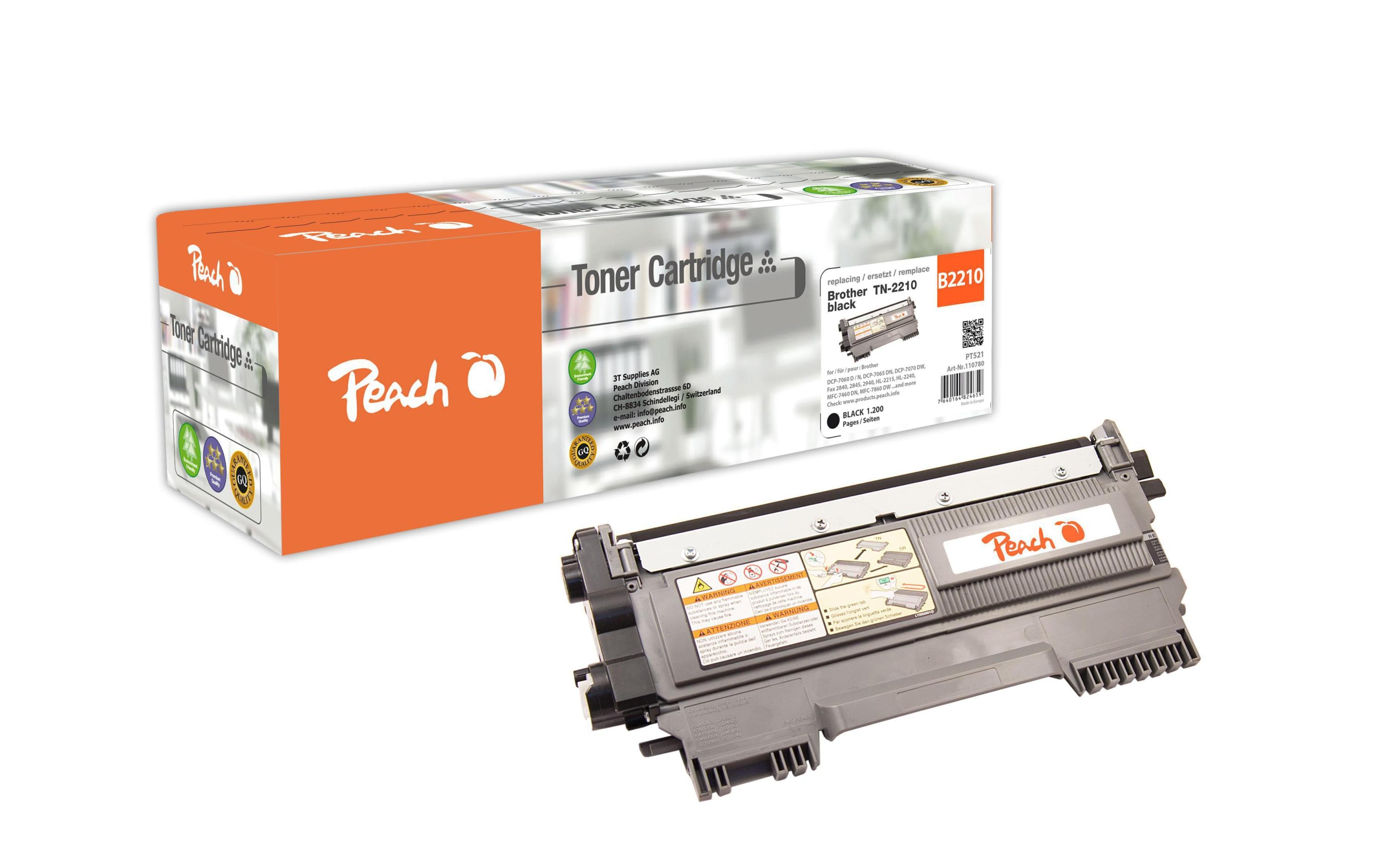 Peach Toner Brother TN-2210
