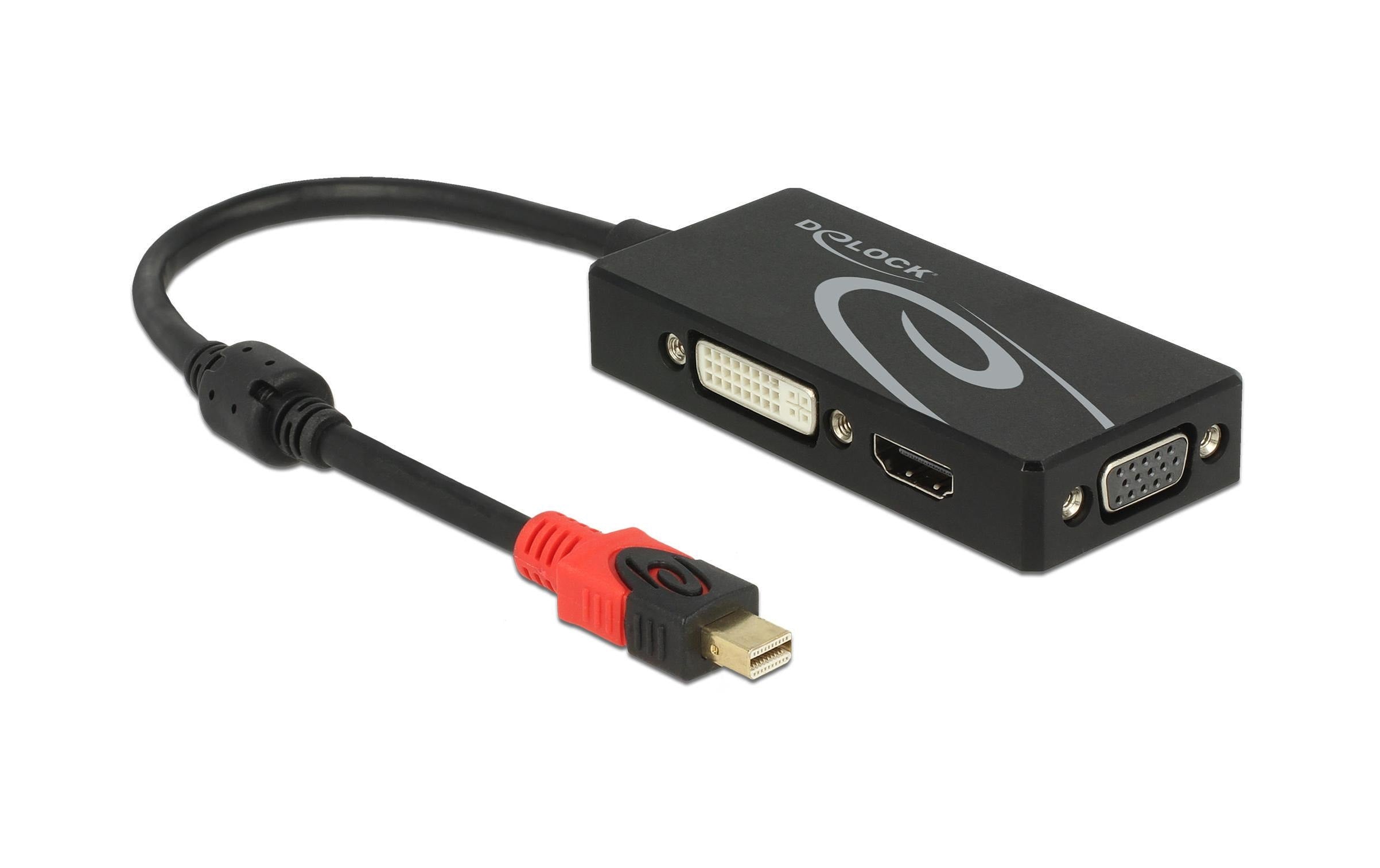 Monitoradapter Mini-DP zu HDMI/DVI-D/VGA