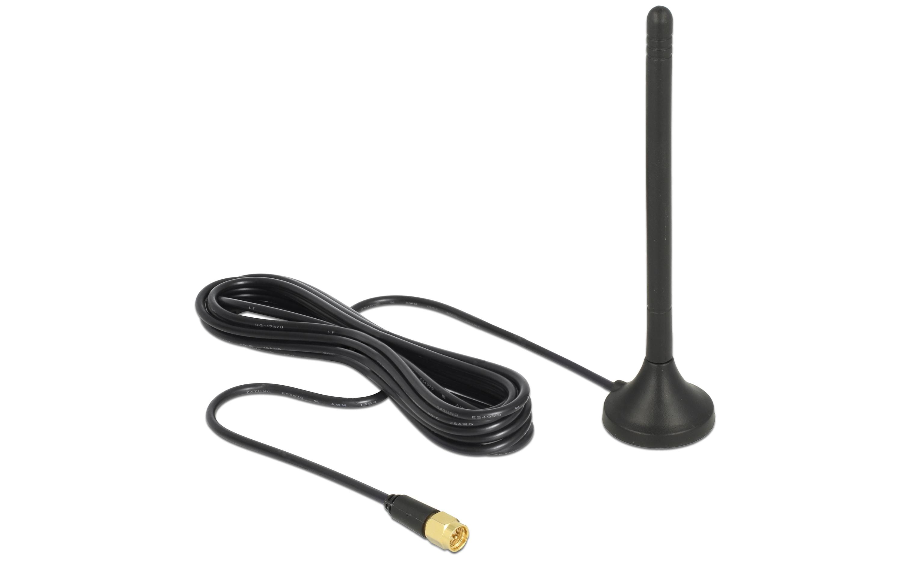 Delock LTE & LoRa Antenne, 2dBi, Magnetfuss