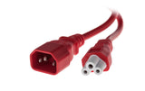 Anschlusskabel C14 / C5 1.0 m rot