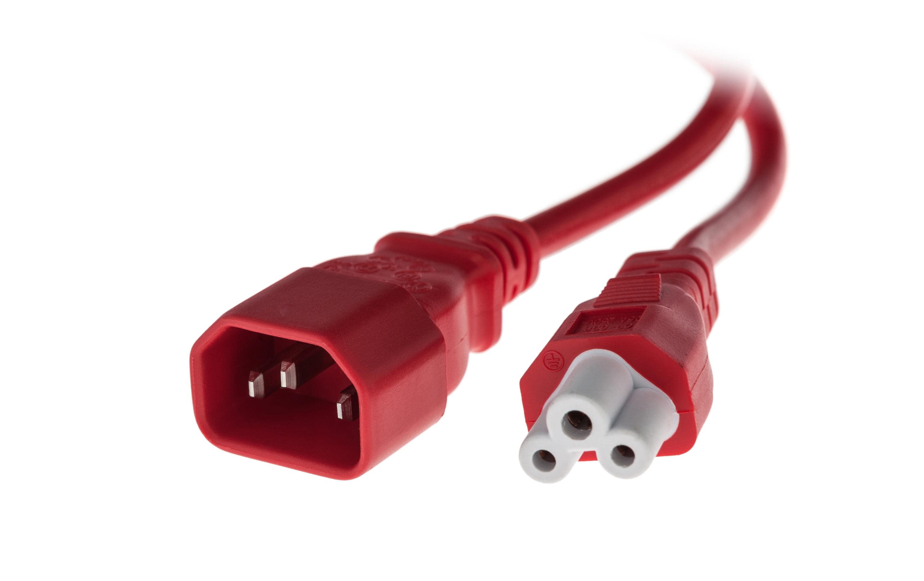 Anschlusskabel C14 / C5 1.0 m rot