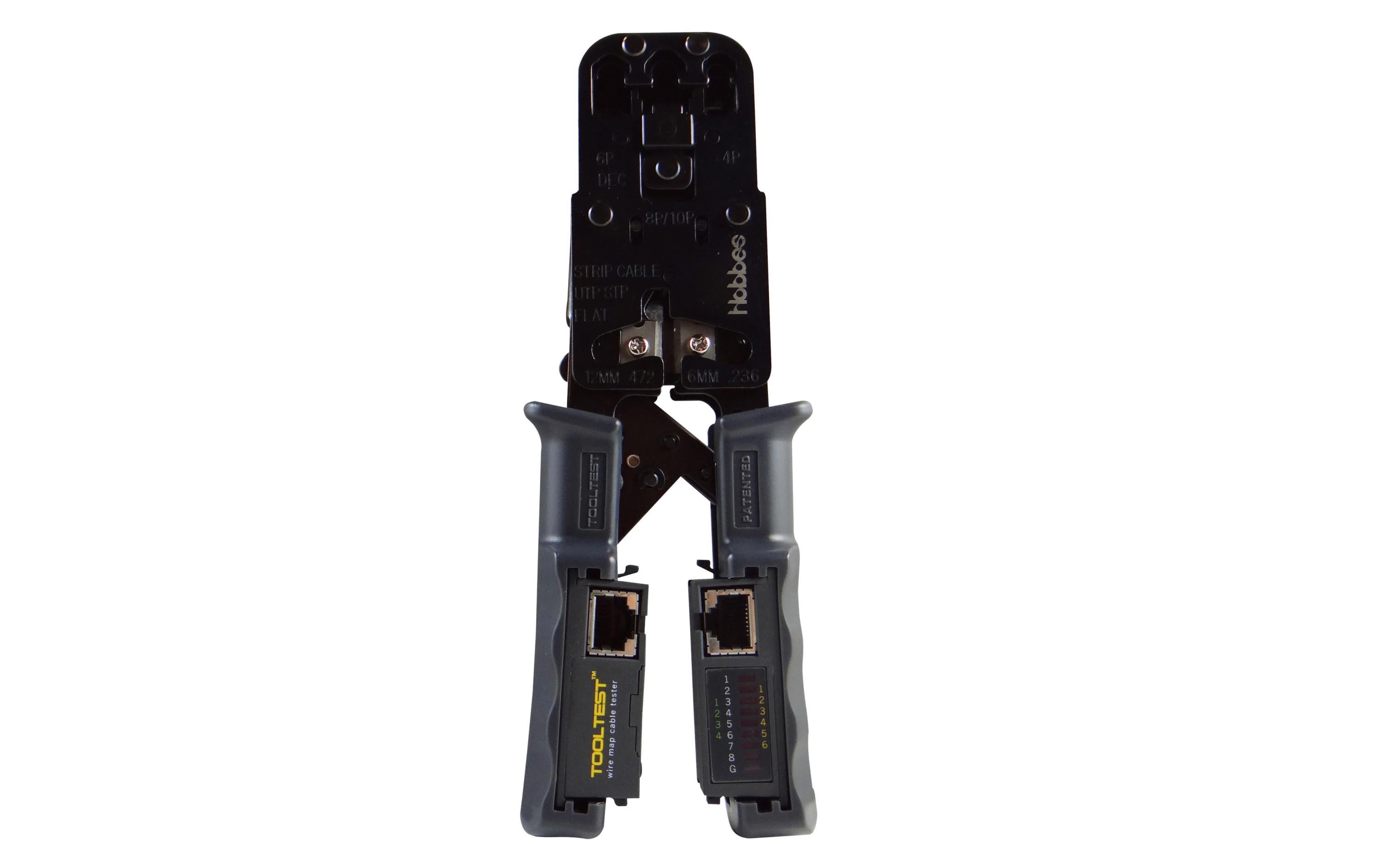 Hobbes Crimp Zange mit offline Kabeltester