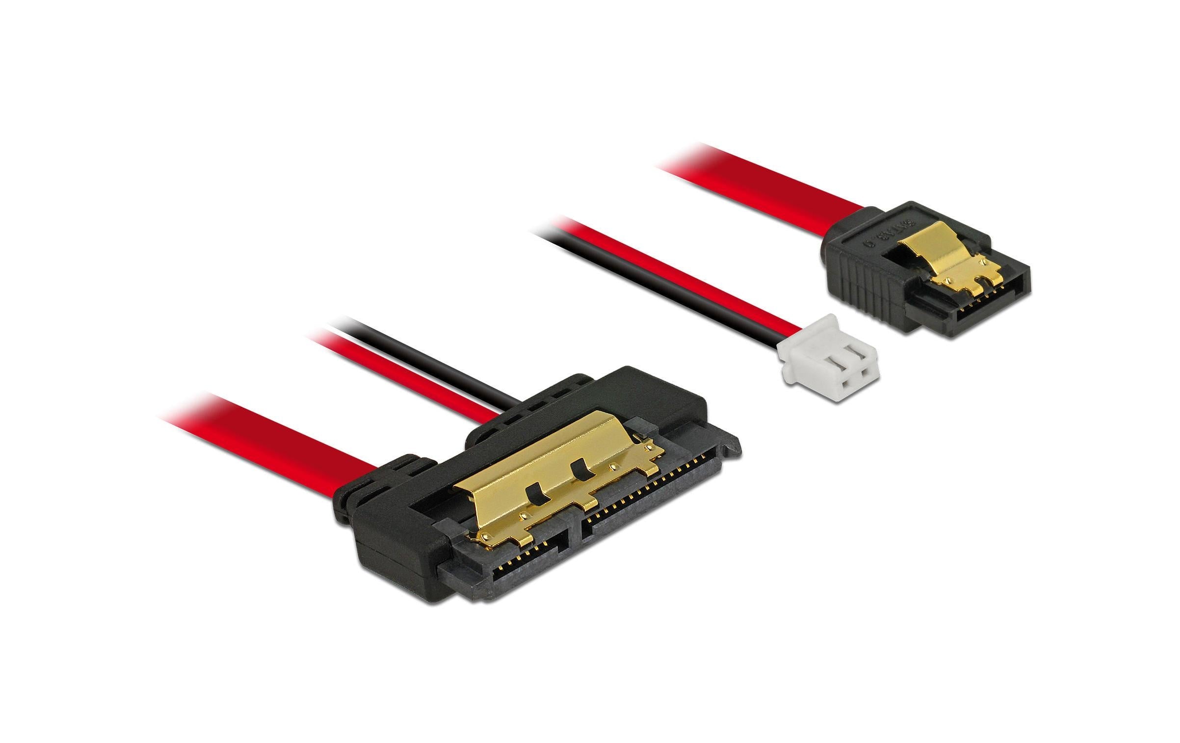 Delock SATA Kabel & 2Pin Strom, 30cm