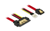 Delock SATA Kabel & Floppy Stecker, 30cm