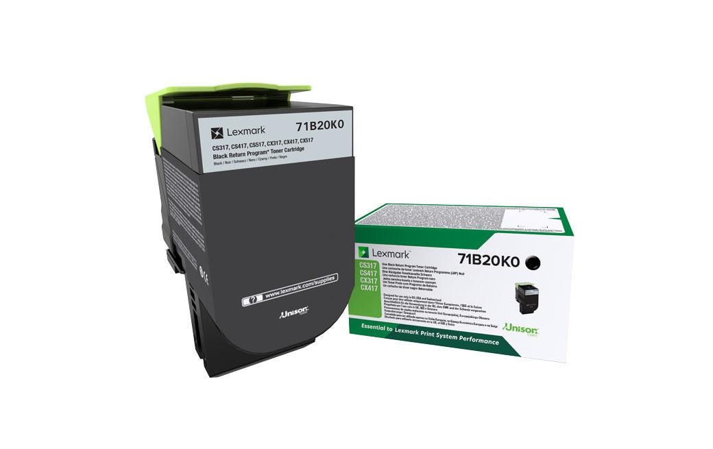 Toner Lexmark 71B20K0 black, 3'000 Seiten