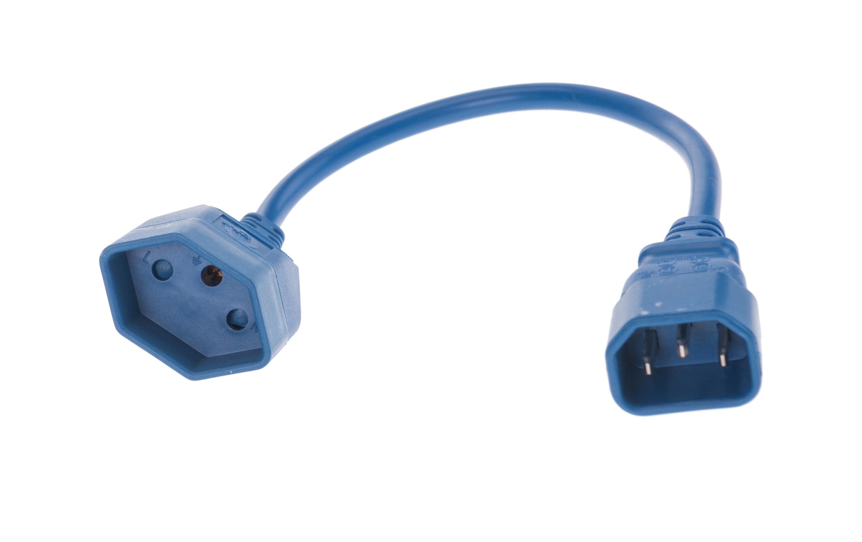 Verlängerungs-Netzkabel 0.3 m C14 / T13