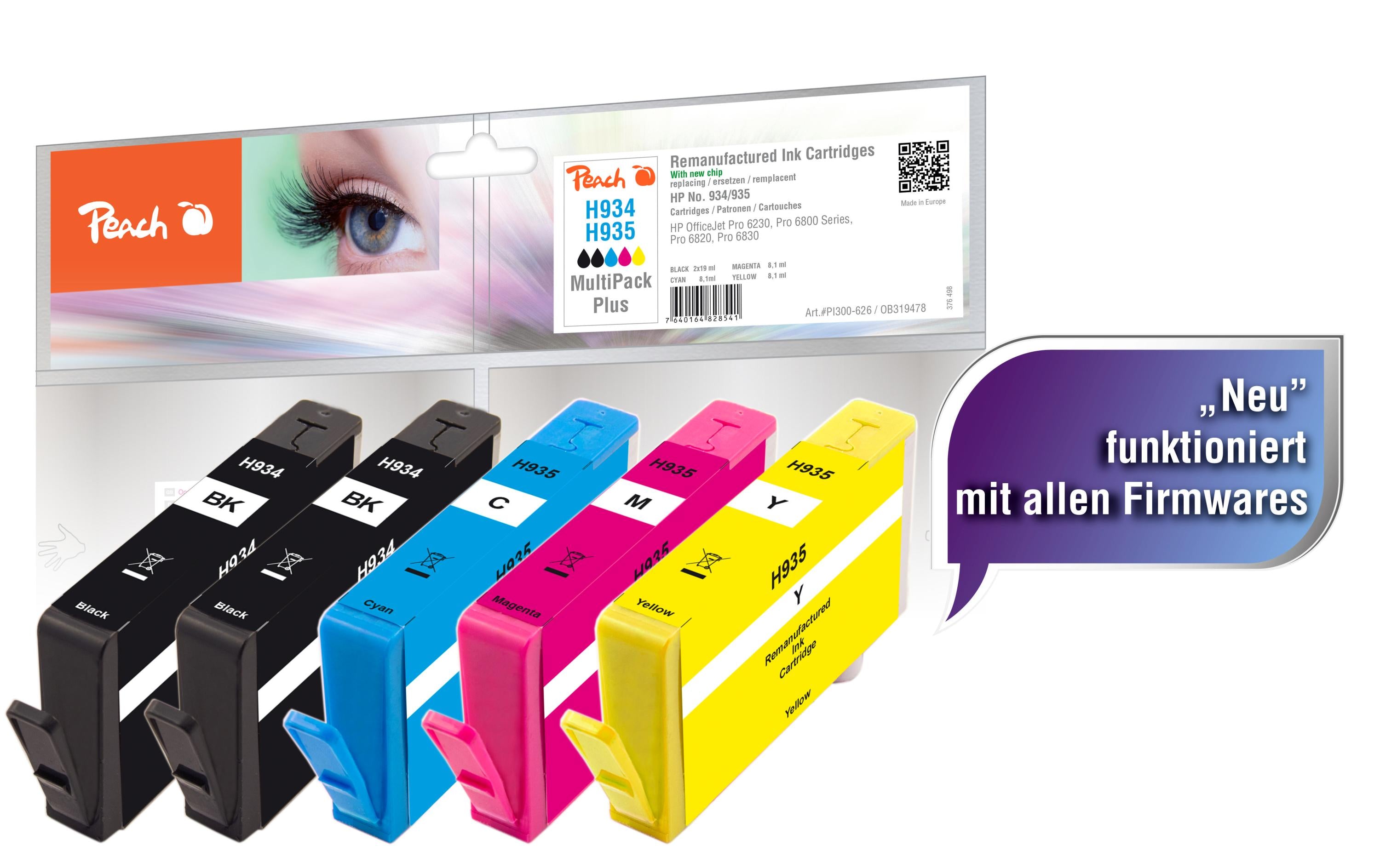Peach Tinte HP Nr.934/935 MultiPack Plus