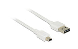 USB2.0-Kabel Easy A-MiniB: 3m, weiss