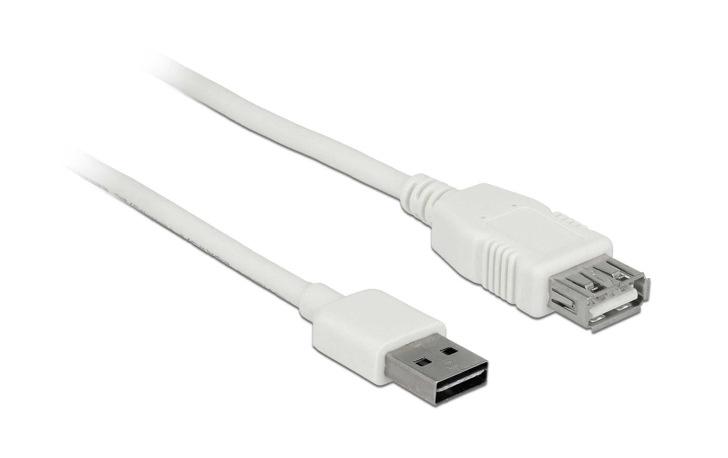 USB2.0-Verlängerungskabel Easy, 2m, weiss