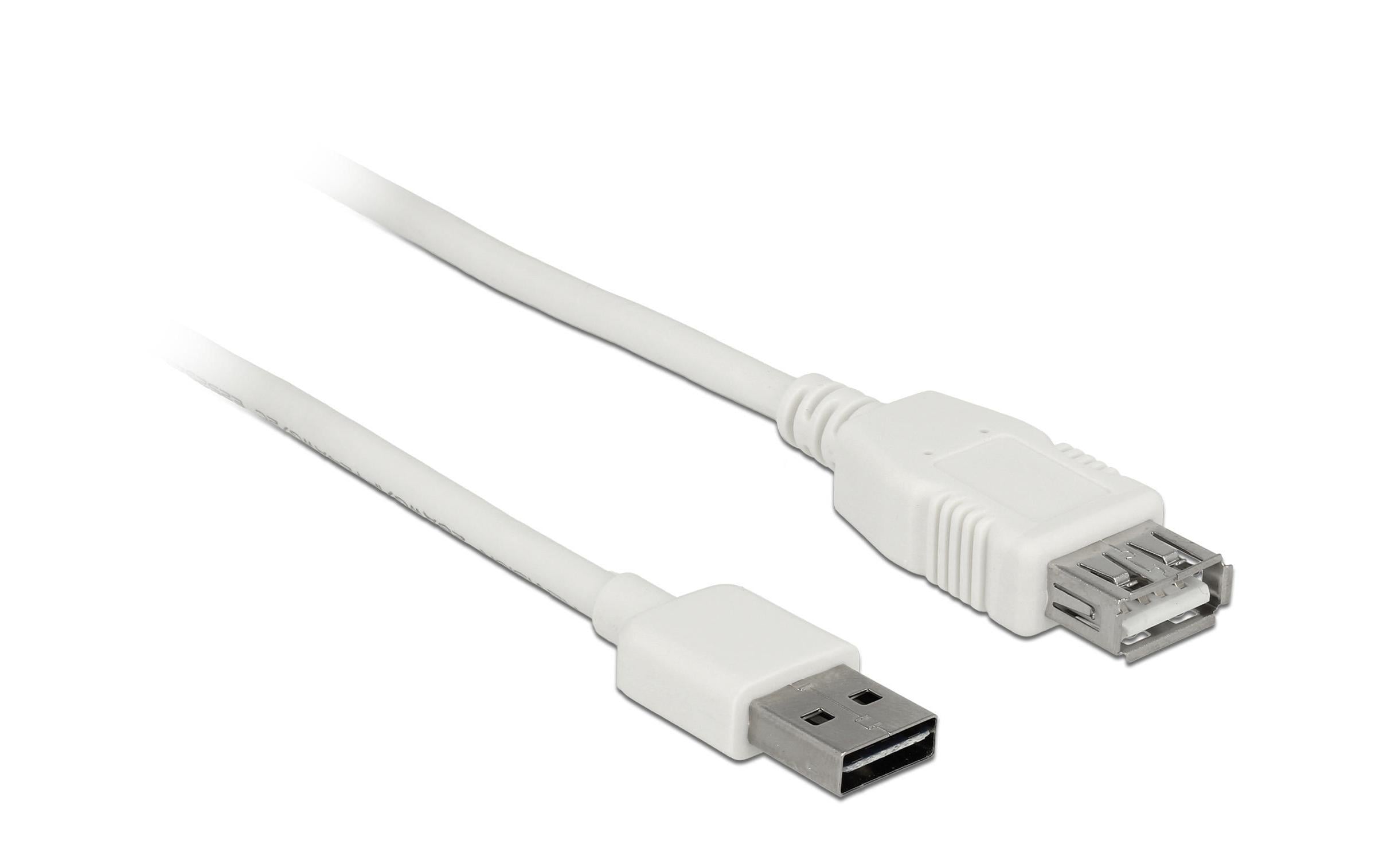 USB2.0-Verlängerungskabel Easy, 5m, weiss