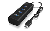 ICY BOX IB-HUB1409-C3, 4x USB3.0 Hub, TypeC