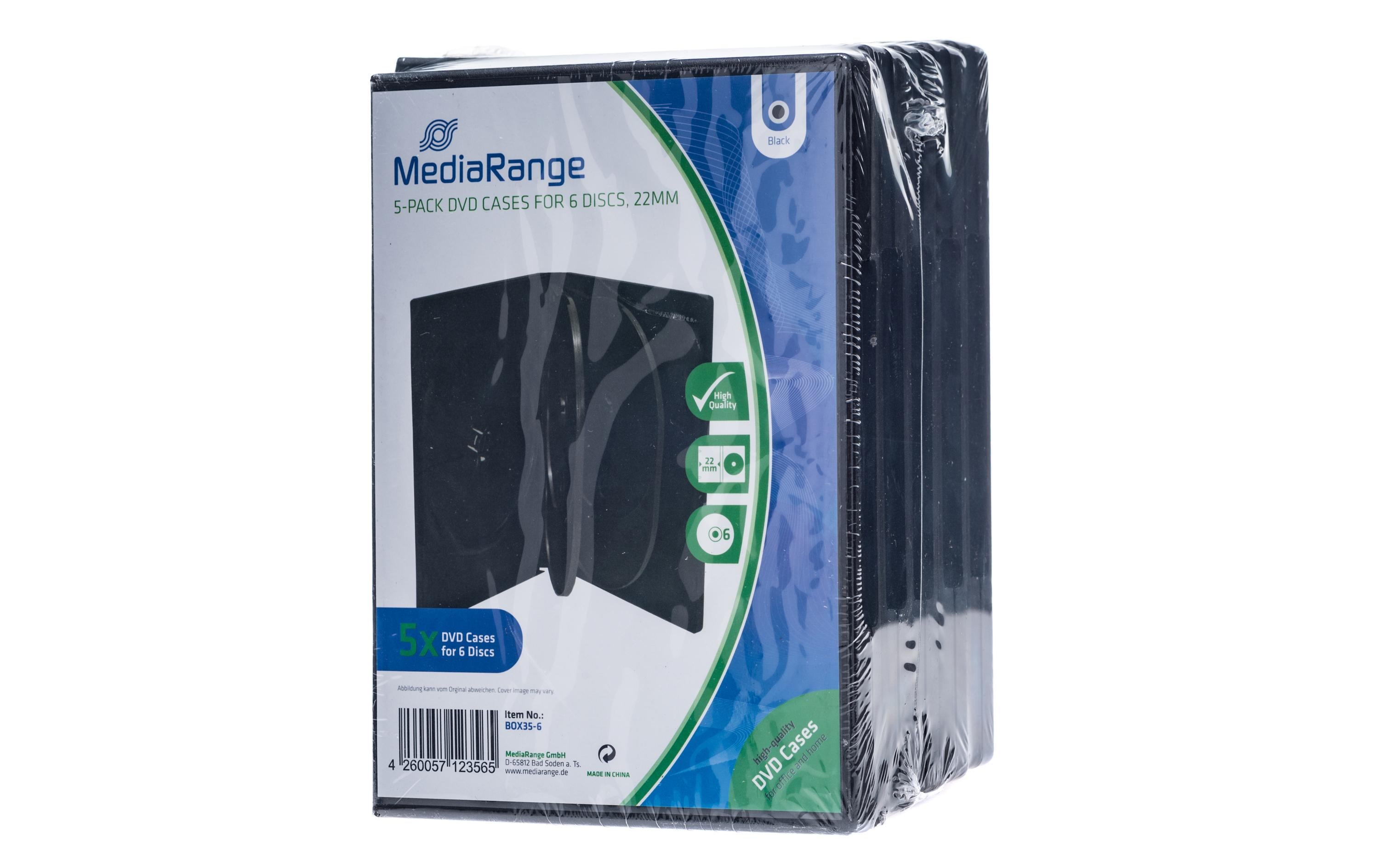 DVD Ersatzhüllen, für 6 DVD-Medien, 5 Stück