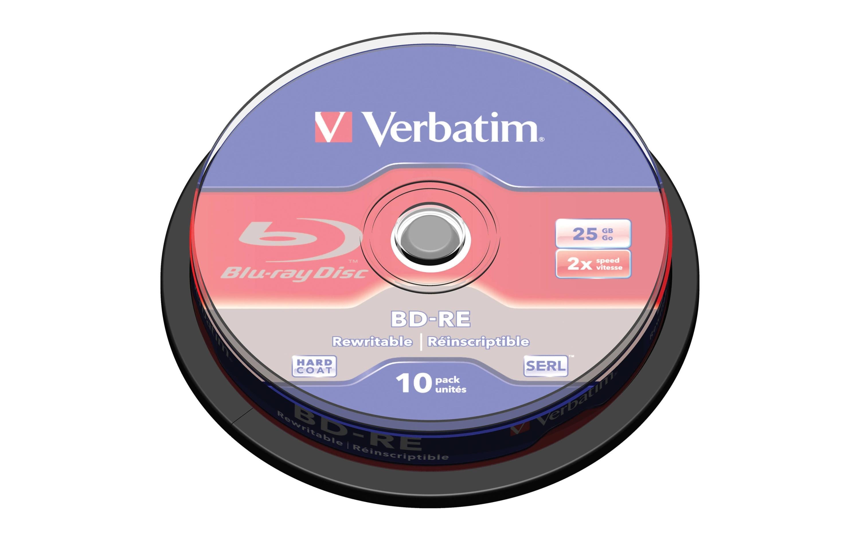 Verbatim BD-RE 2x SL. rewrite, 25GB