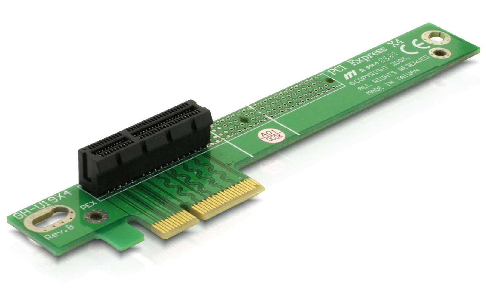 Delock PCI-Express Riserkarte, x4 zu x4