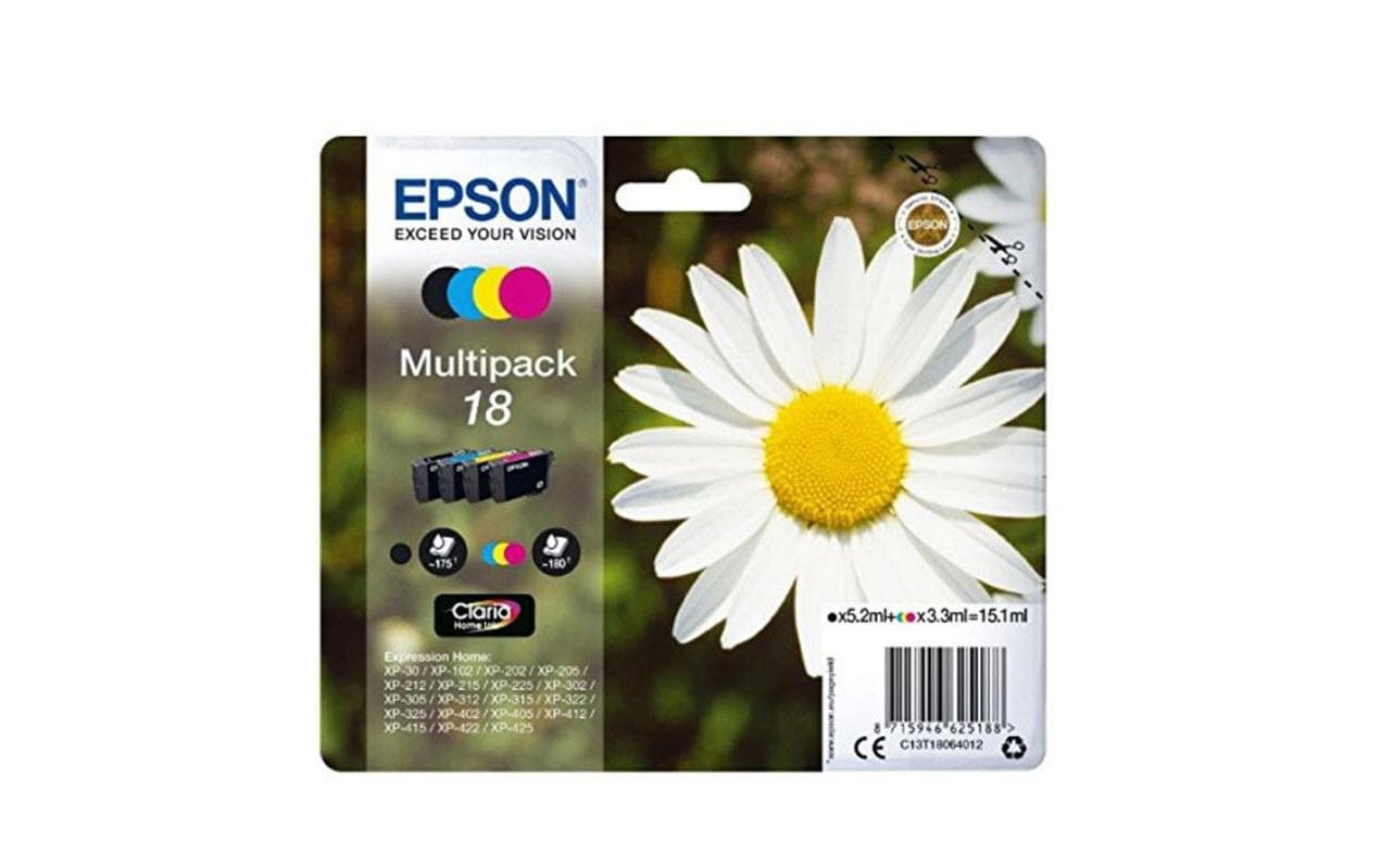 Tinte Epson C13T18064012Multip,bk, c, m,y