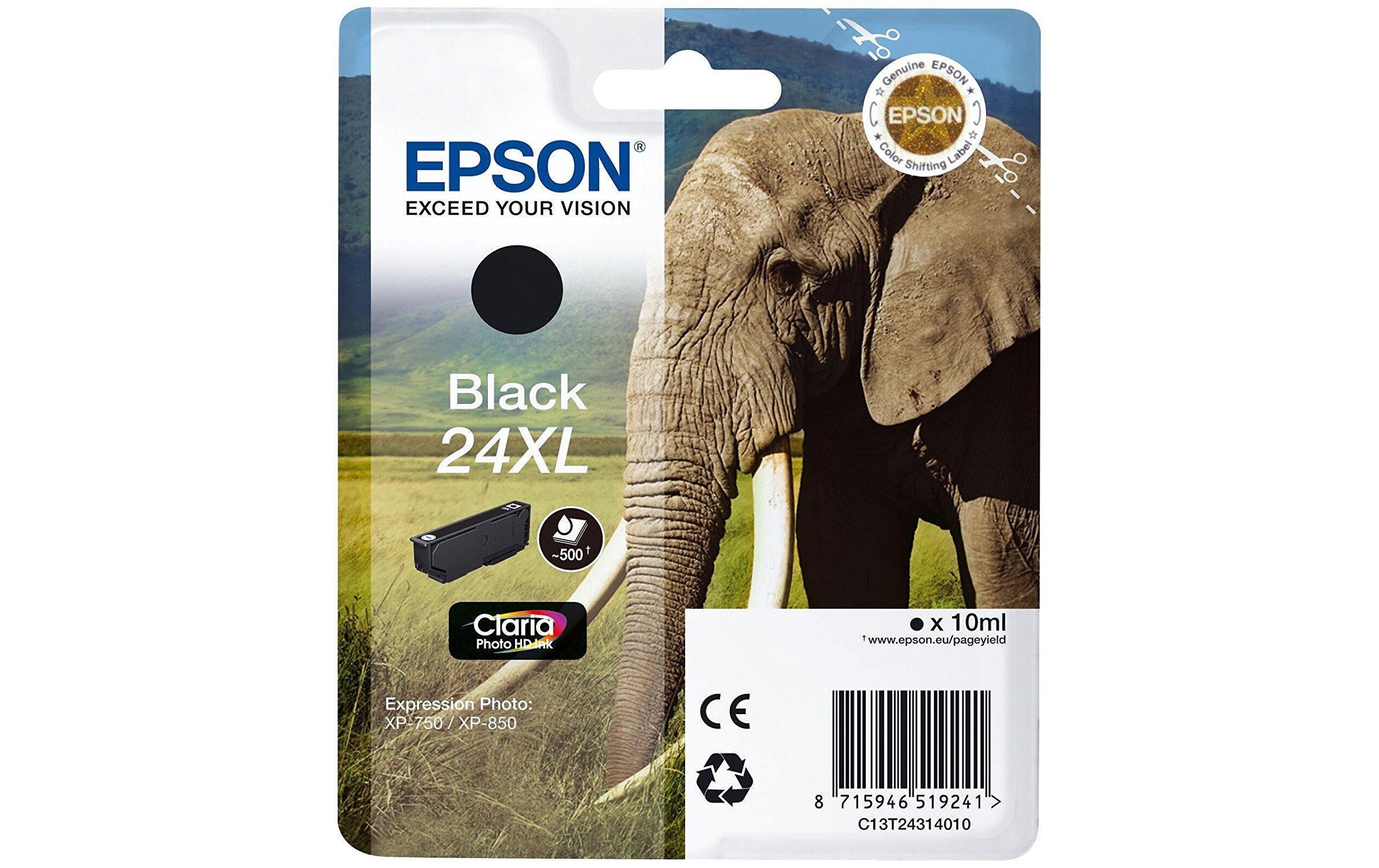 Tinte Epson C13T24314012, Nr. 24XL, schwarz