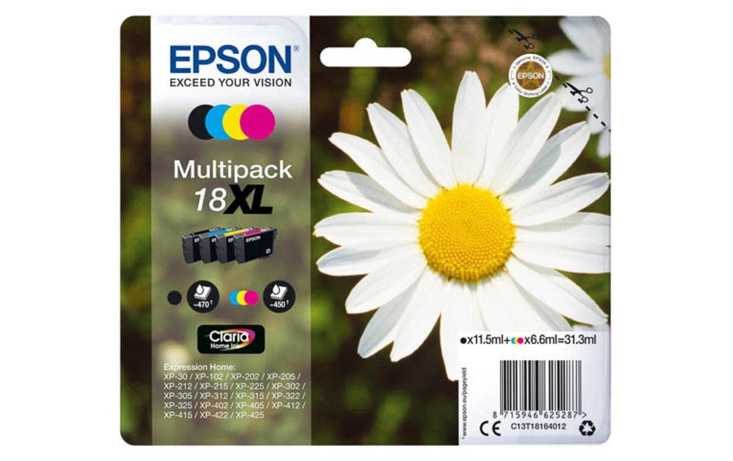 Tinte Epson C13T18164012Nr. 18XL, Multip.