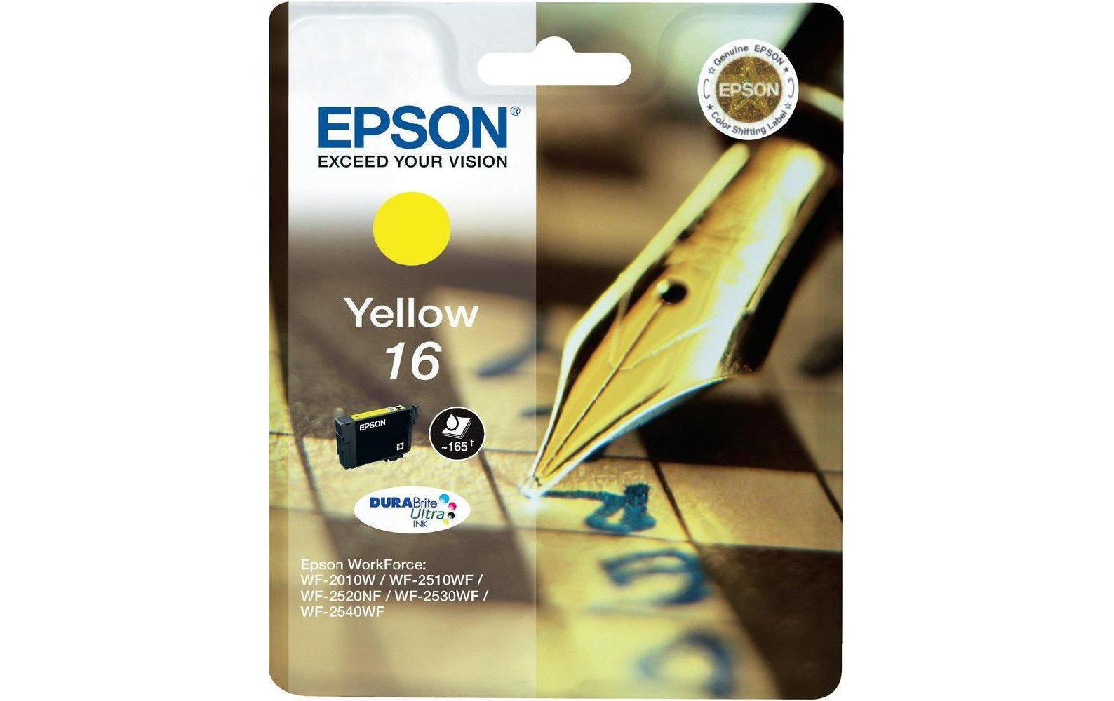 Tinte Epson C13T16244012, yellow, 165 S.