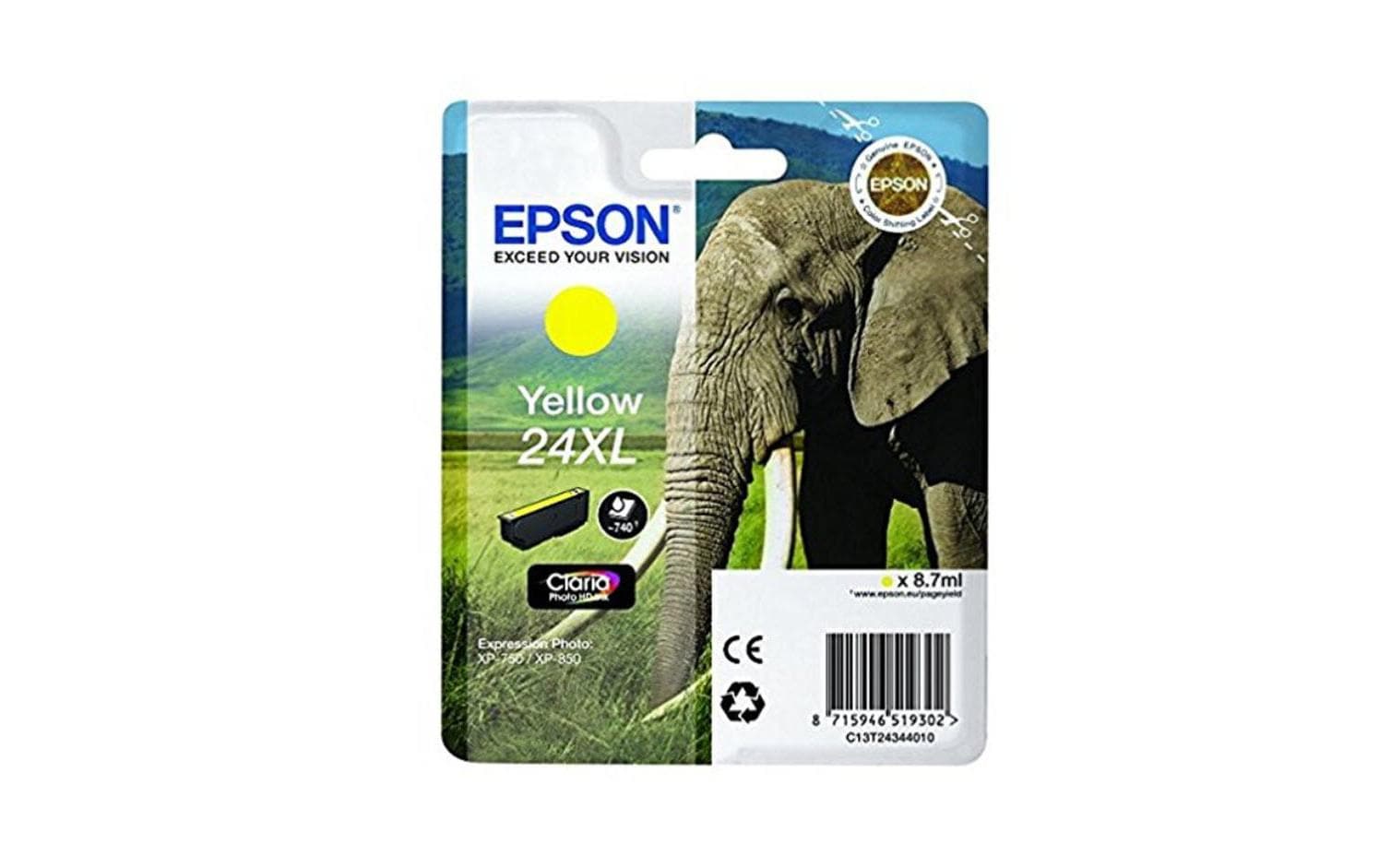 Tinte Epson C13T24344012, Nr. 24XL, yellow