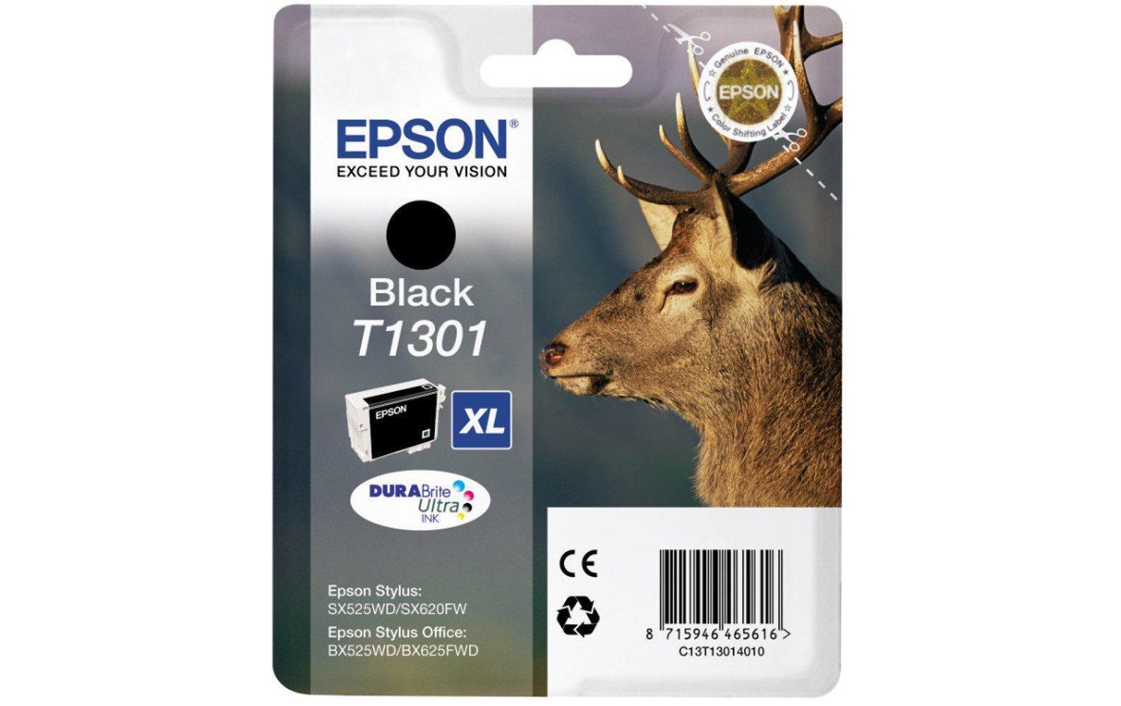 Tinte Epson C13T13014012 schwarz, 25.9ml
