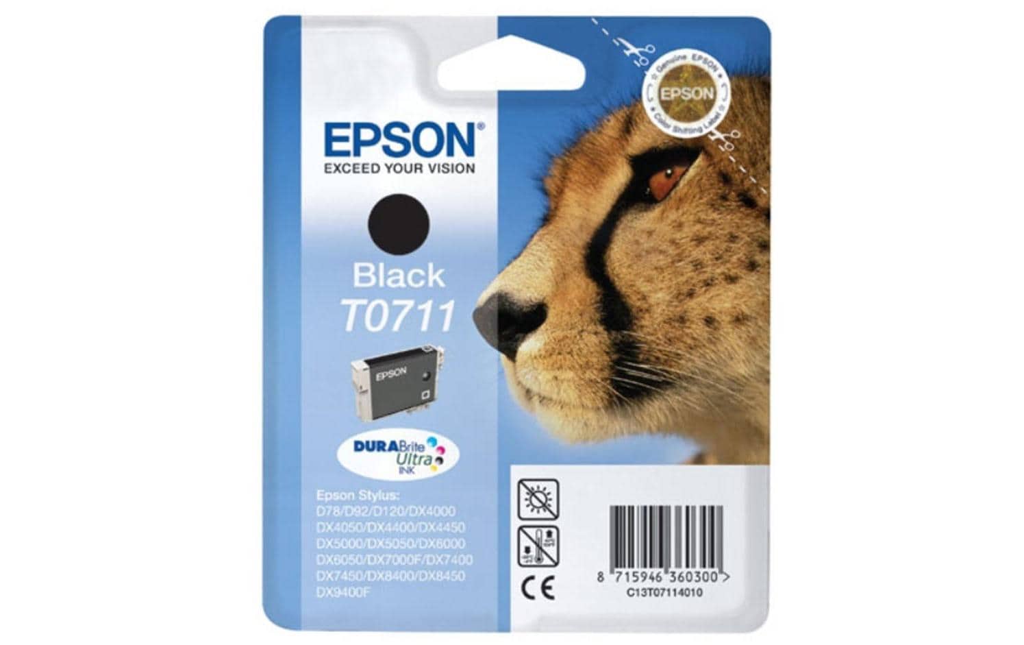Tinte Epson C13T07114012 schwarz, 7.4ml