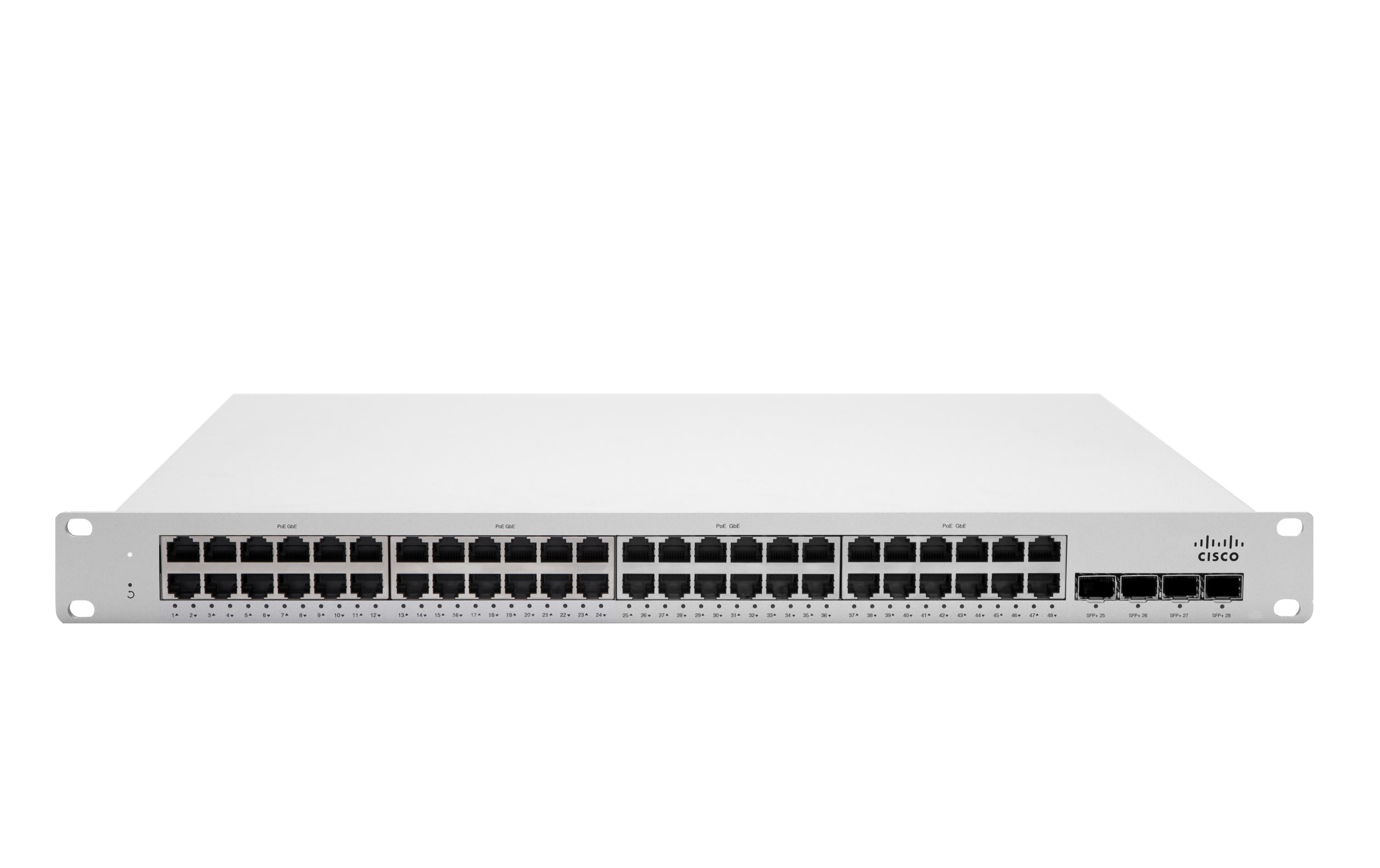 Meraki MS225-48LP: 48 Port Cloud Managed SW