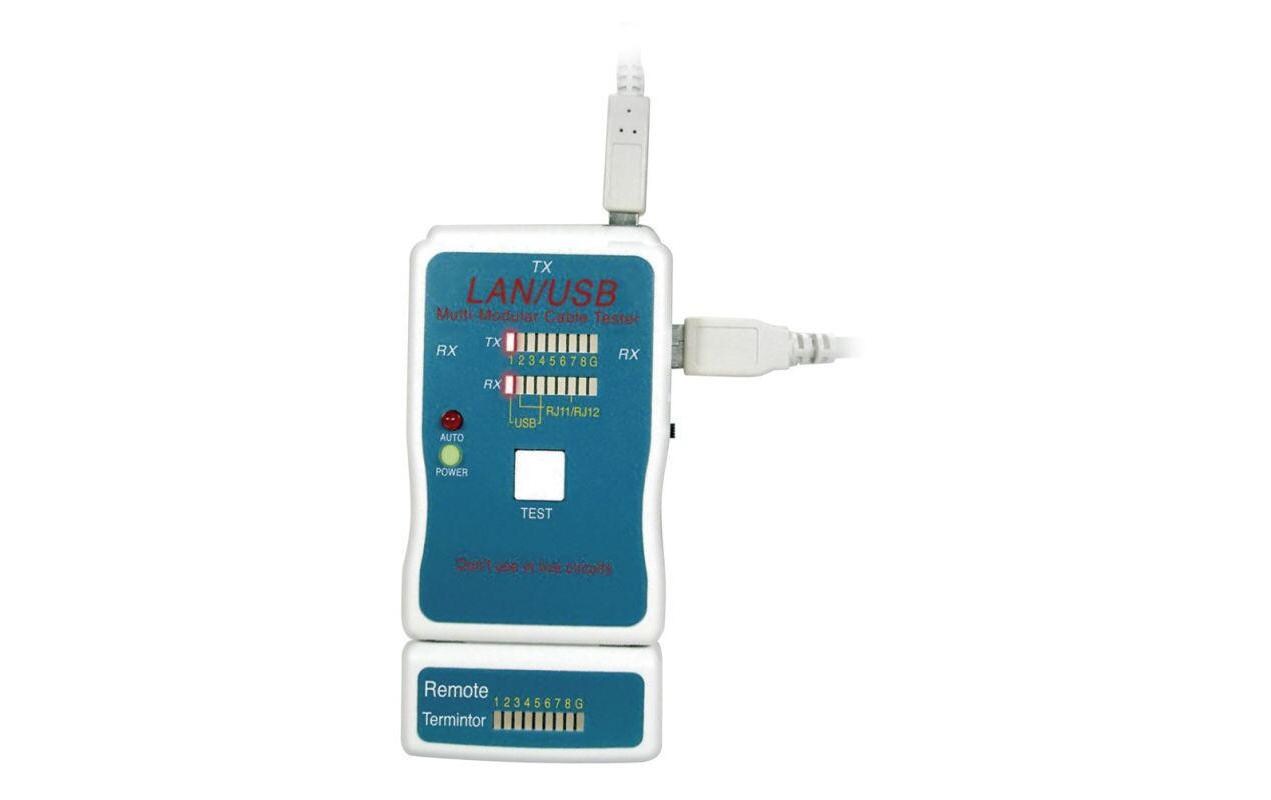 LAN-Tester für Netzwerk (RJ11, RJ12, RJ45)