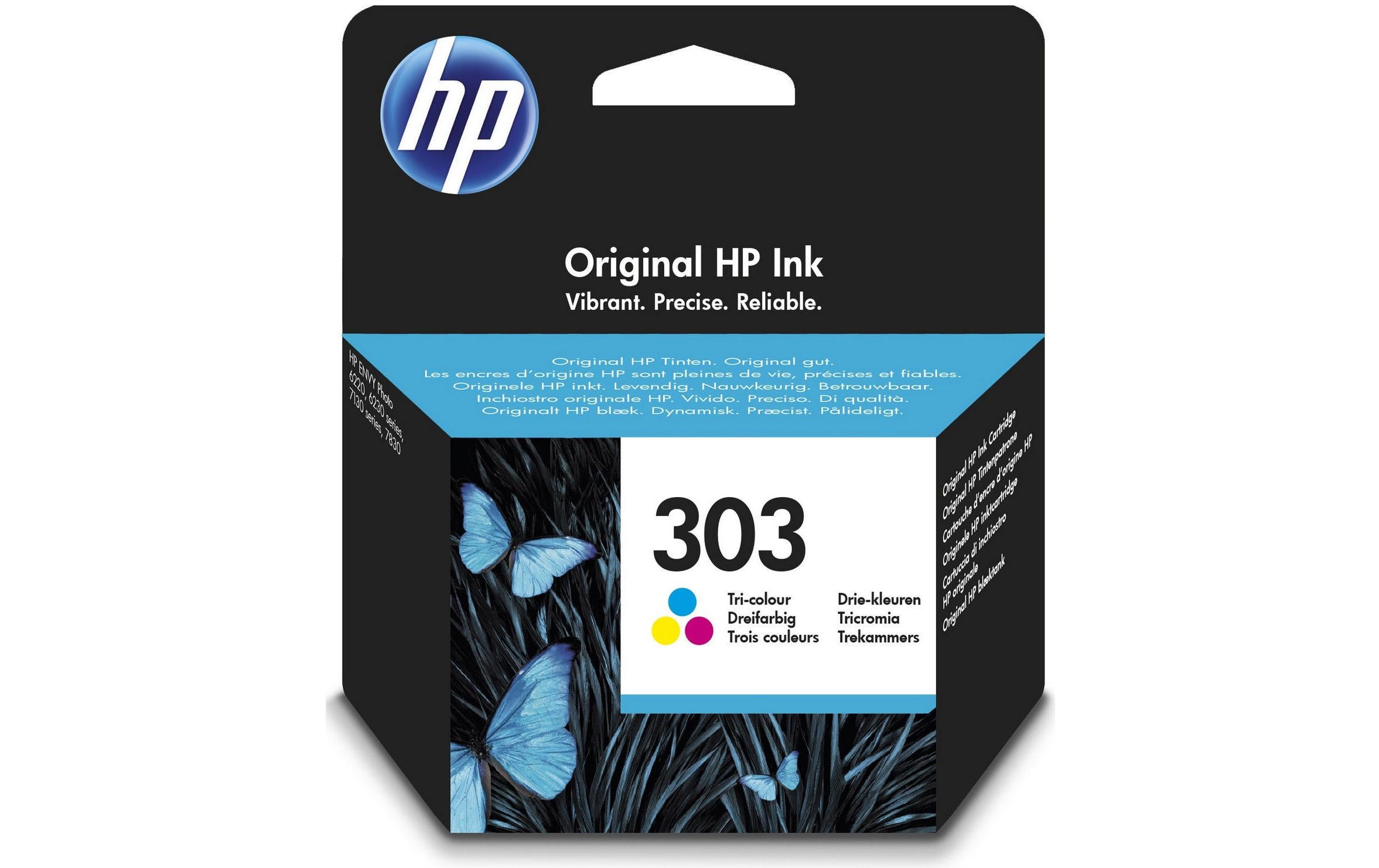HP, Tinte Nr. 303 (T6N01AE) Cyan/Magenta/Ye