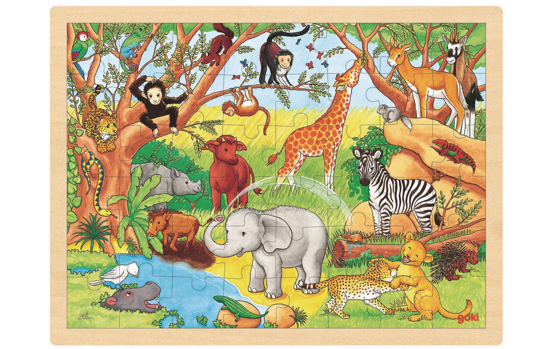 Einlegepuzzle Afrika