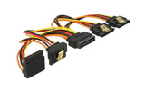 Delock SATA Stromadapter 4x SATA, gewinkelt