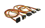 Delock SATA Stromadapter 4x SATA, gewinkelt