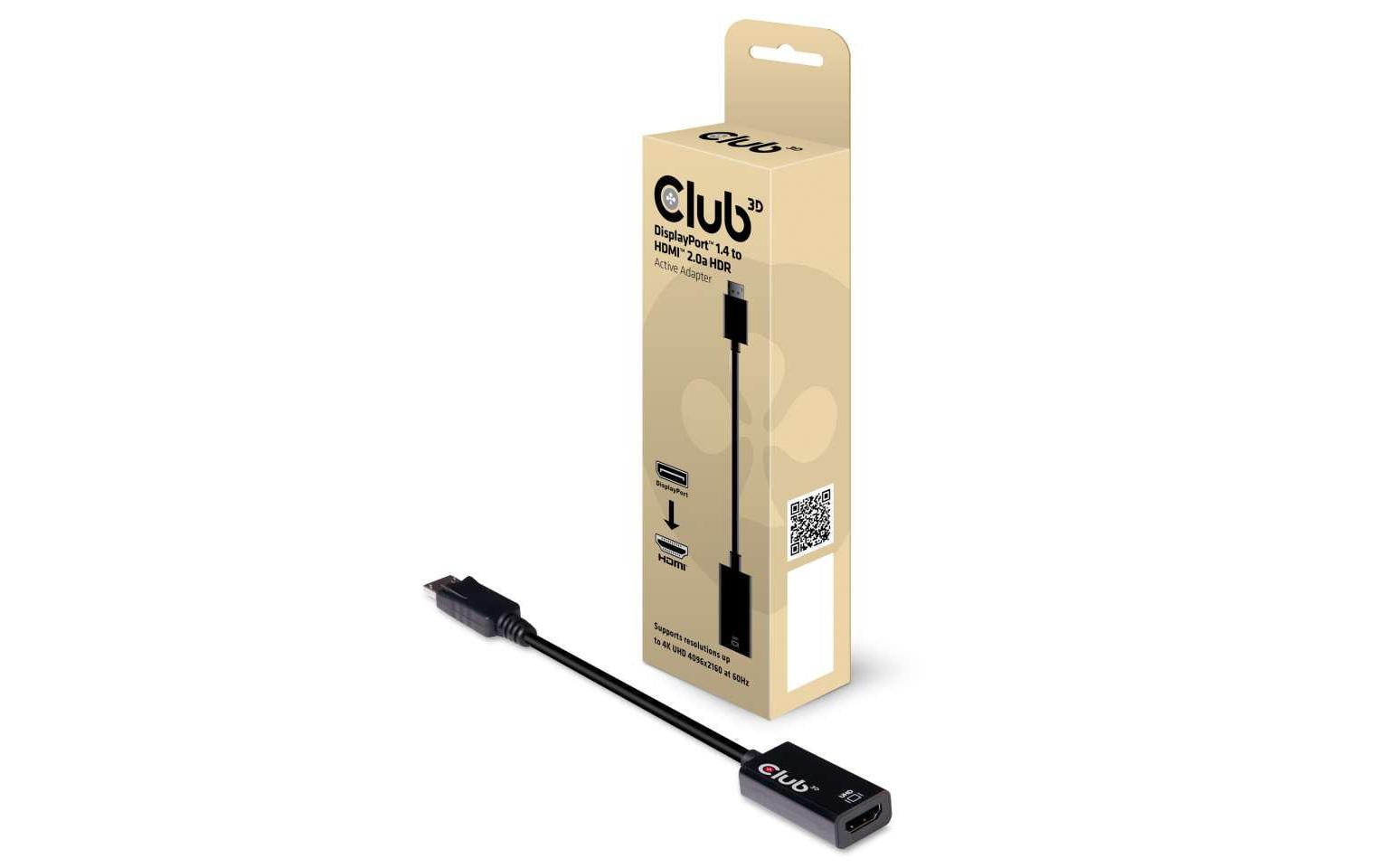 Club 3D Adapter DP 1.4 - HDMI 2.0 HDR, 4K