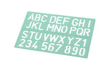 Linex: Schriftschablone Standart