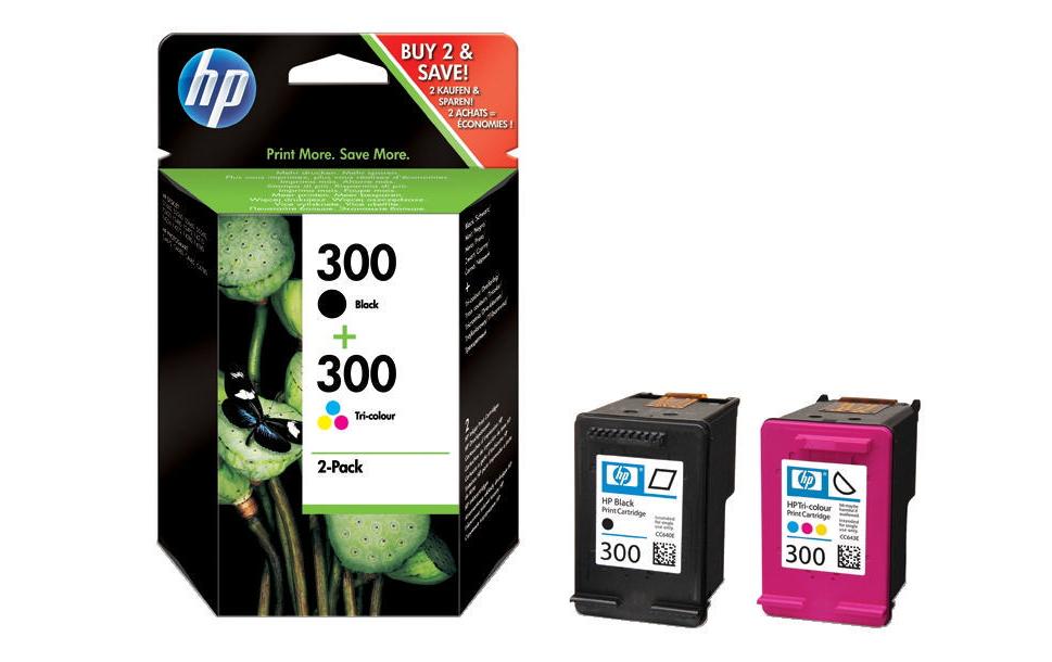 HP, Combopack Nr. 300 (Tinte CN637EE) C/M/Y