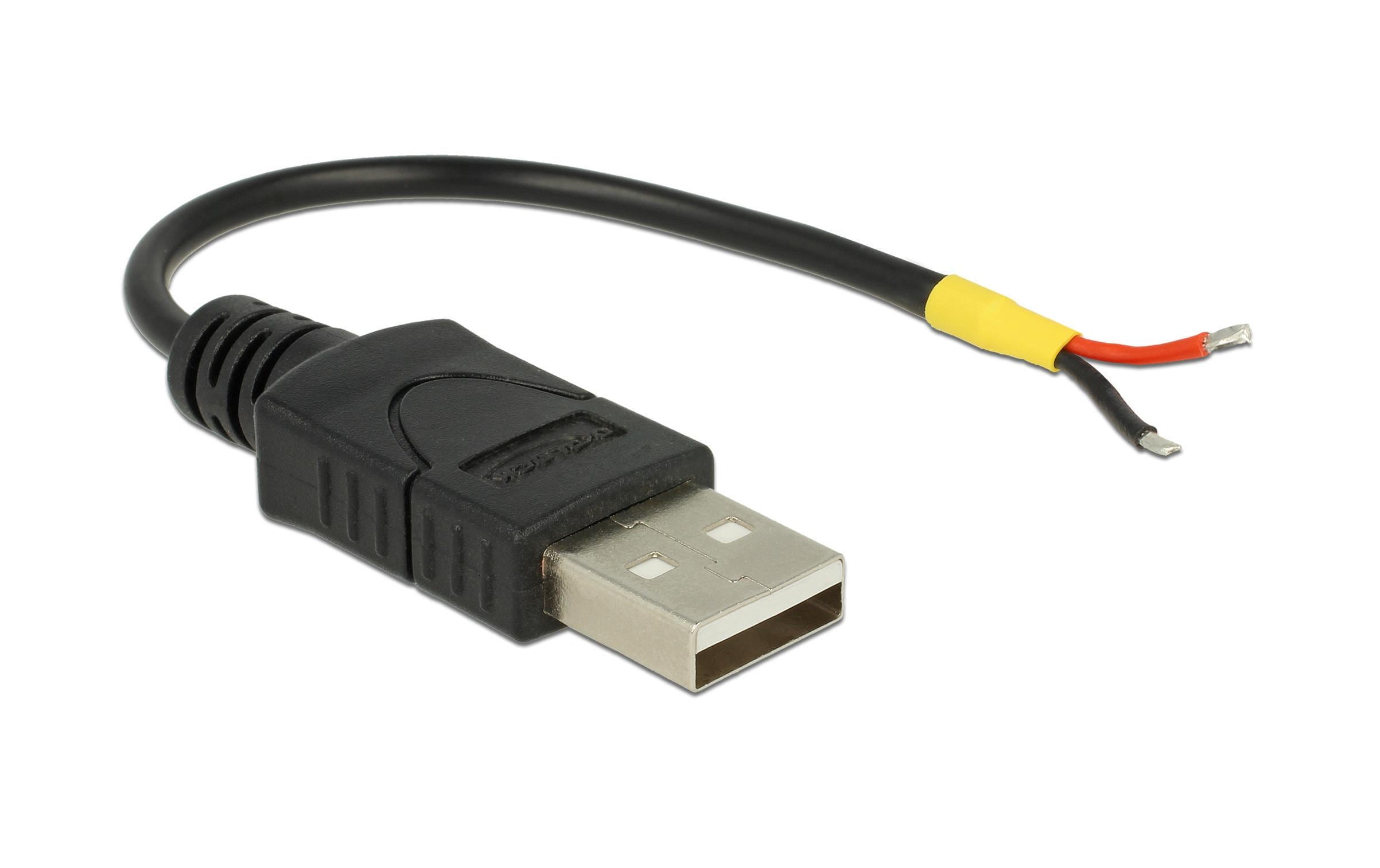Delock USB-A Kabel - 2Pol Strom, 10cm