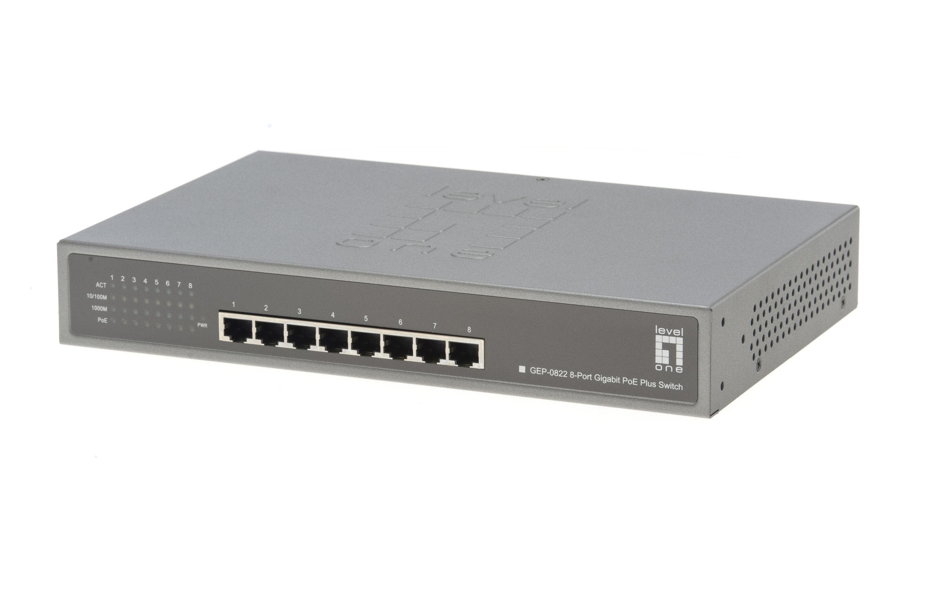 Level One GEP-0822: 8Port PoE Switch