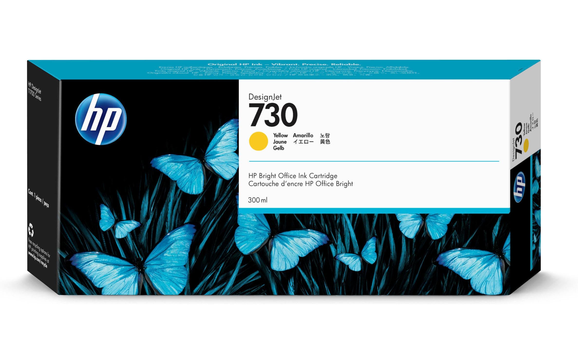 HP Tinte Nr. 730 - Yellow (P2V70A)