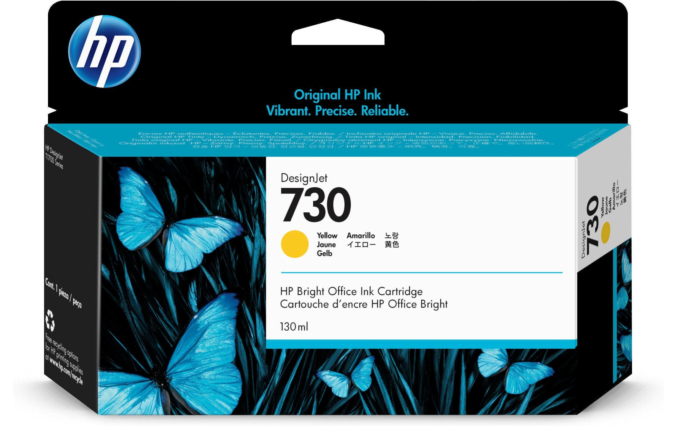 HP, Tinte Nr. 730 (P2V64A) Yellow