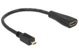 Monitoradapter Micro-D HDMI zu HDMI, 23cm