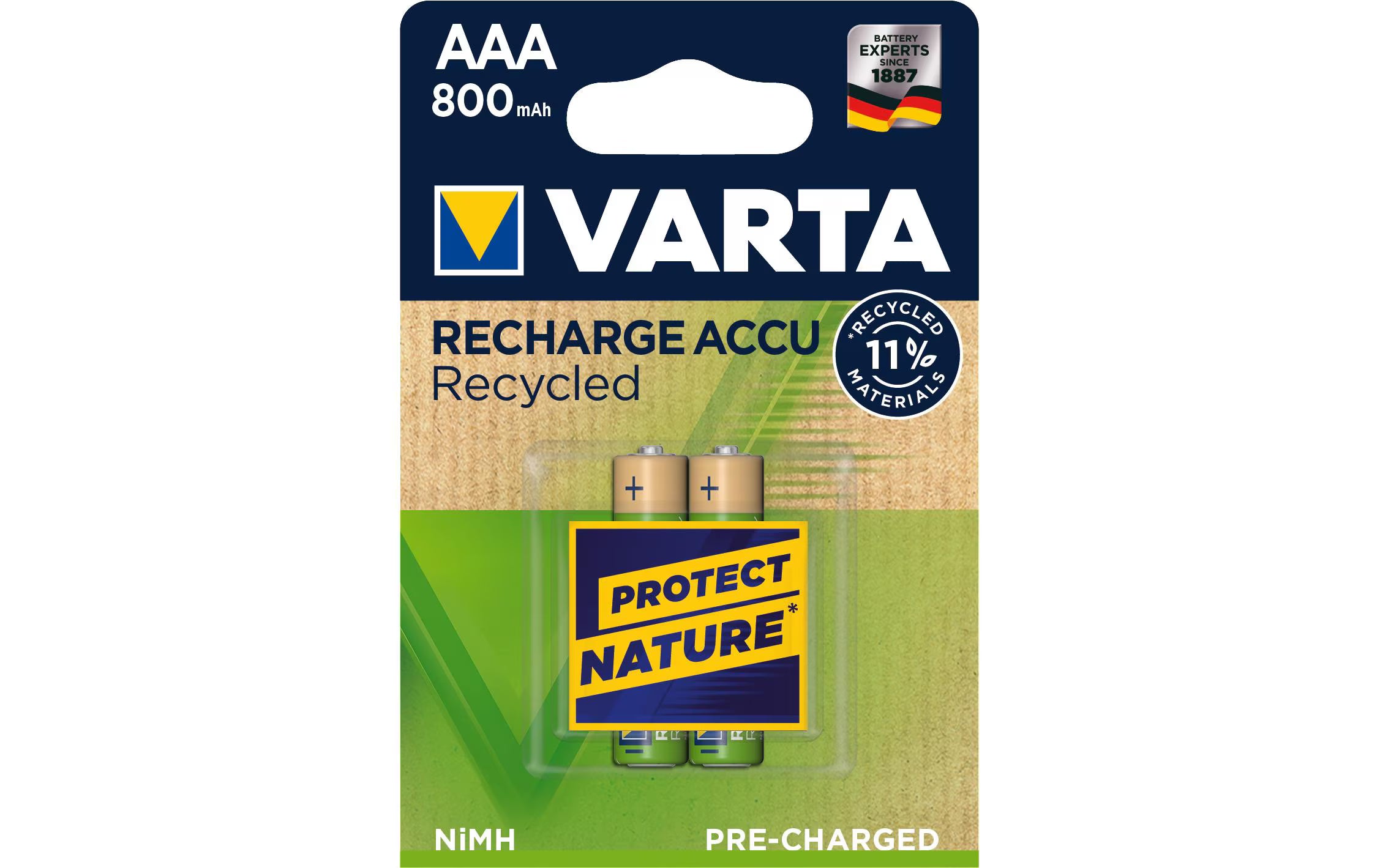 Varta, Akku Recycled NiMH Micro AAA 800 mAh