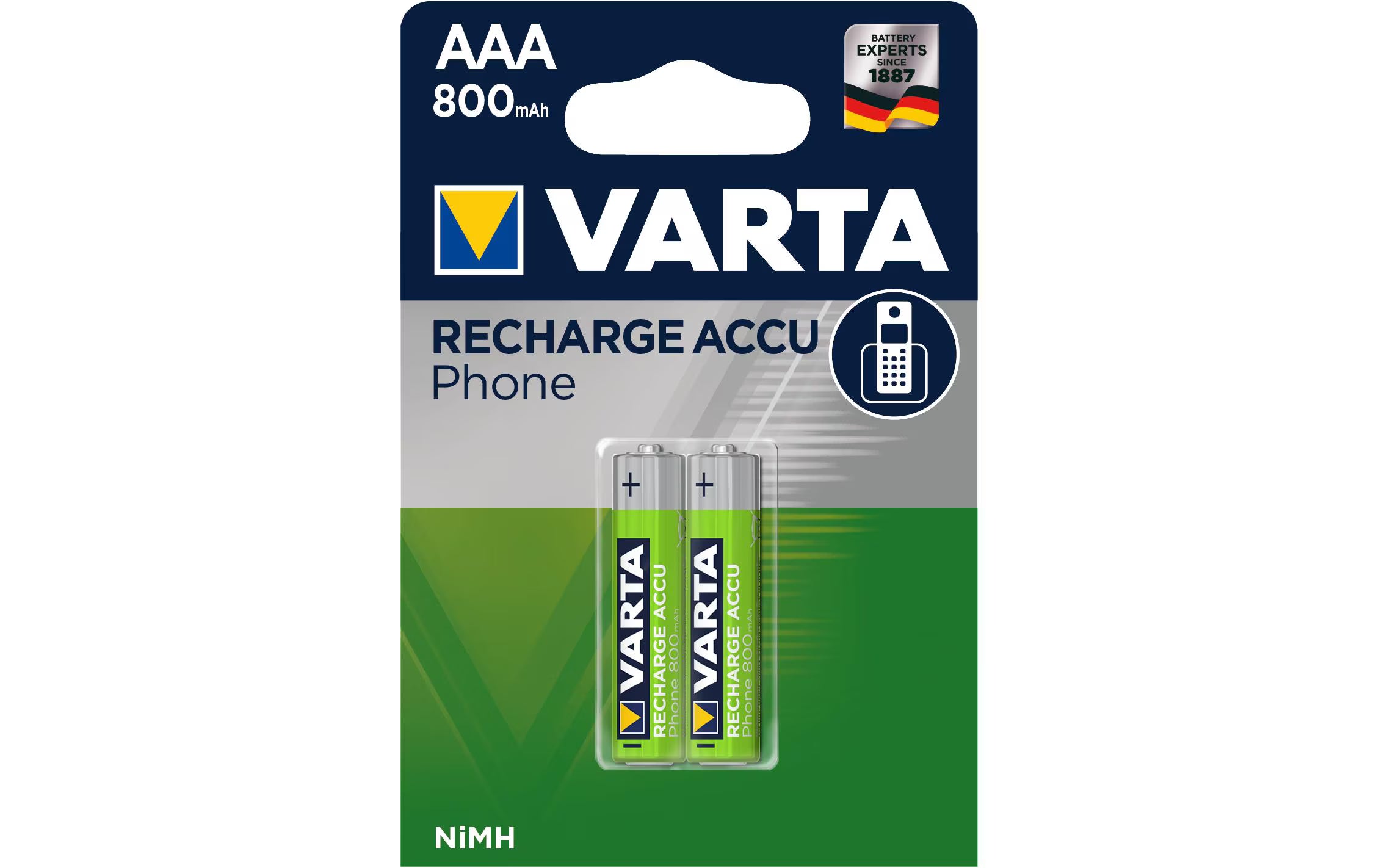 VARTA Phone Akku AAA 800mAh, 2Stk