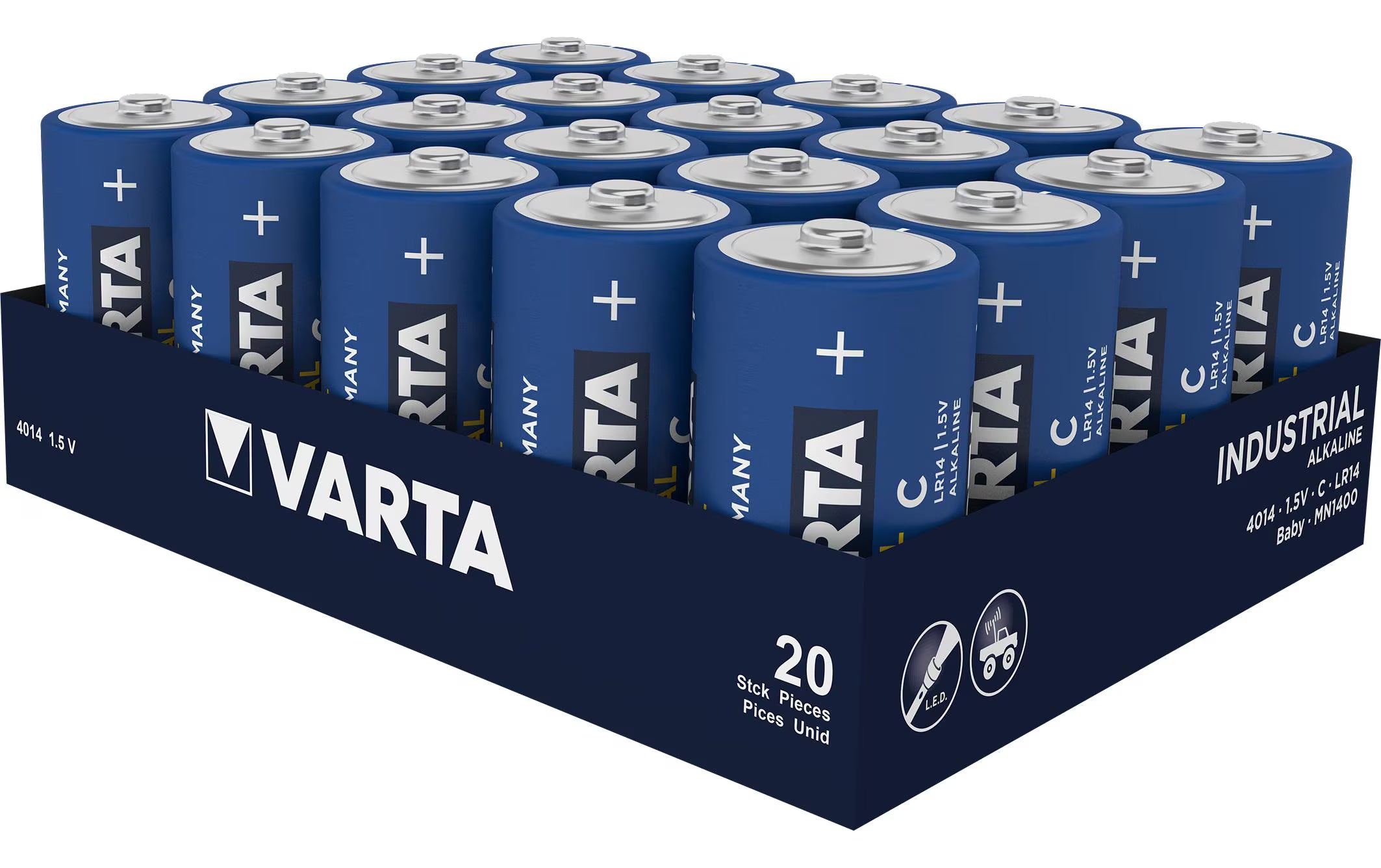 VARTA Industrial Batterie C, 1.5V, 20Stk