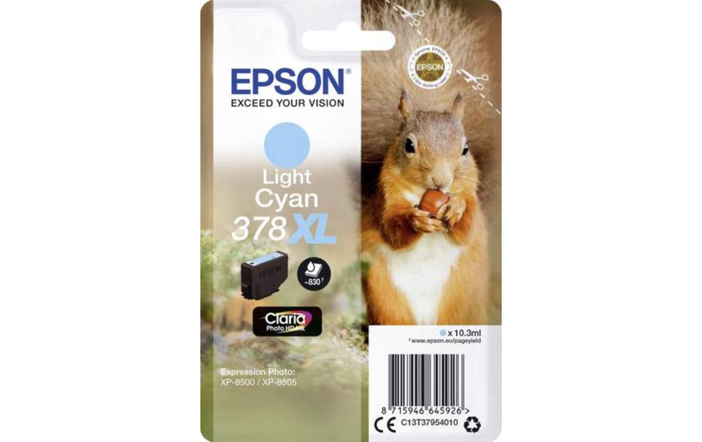 Tinte Epson C13T37954010 light cyan 378XL