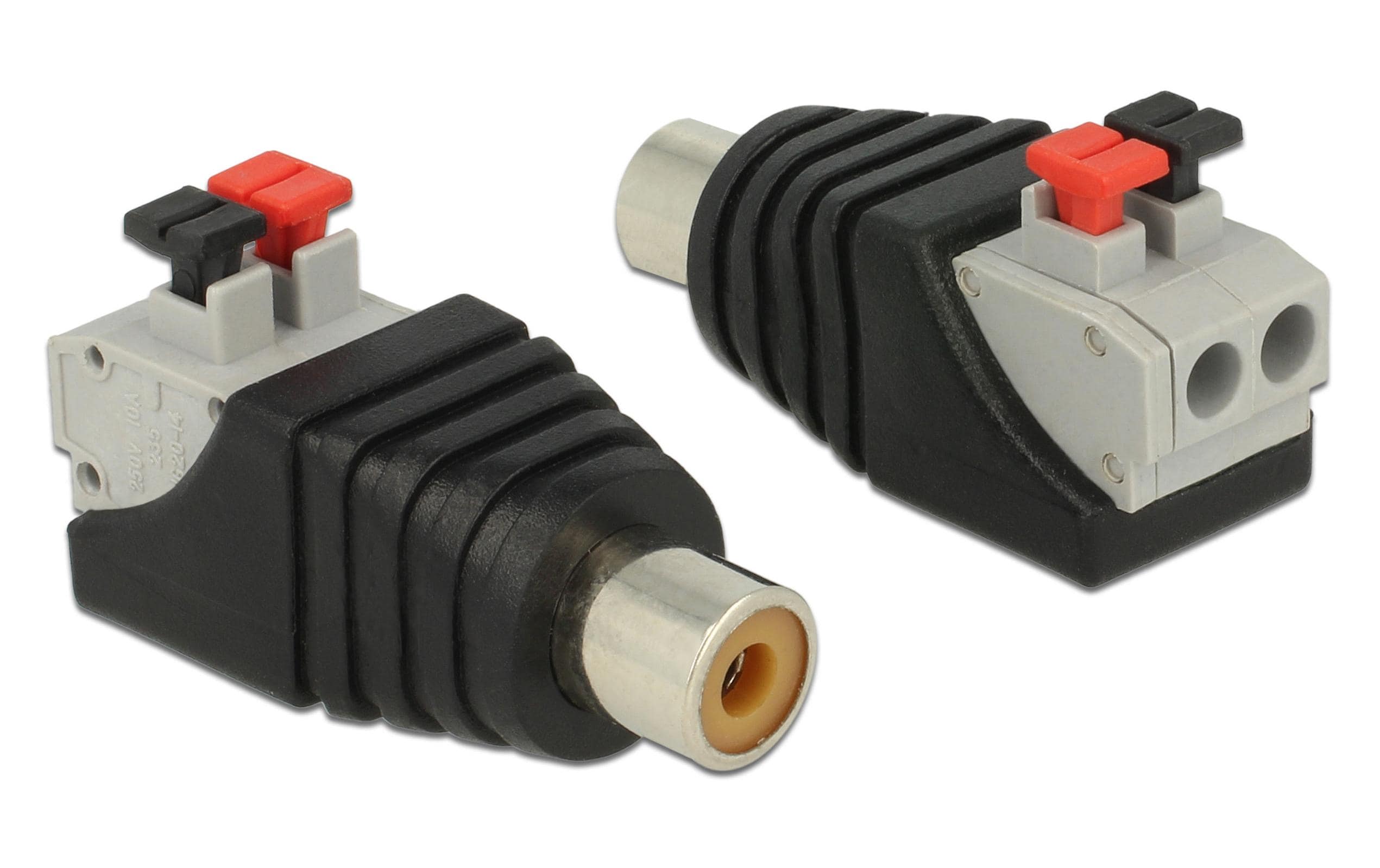 Delock Terminalblock RCA/Chinch Buchse