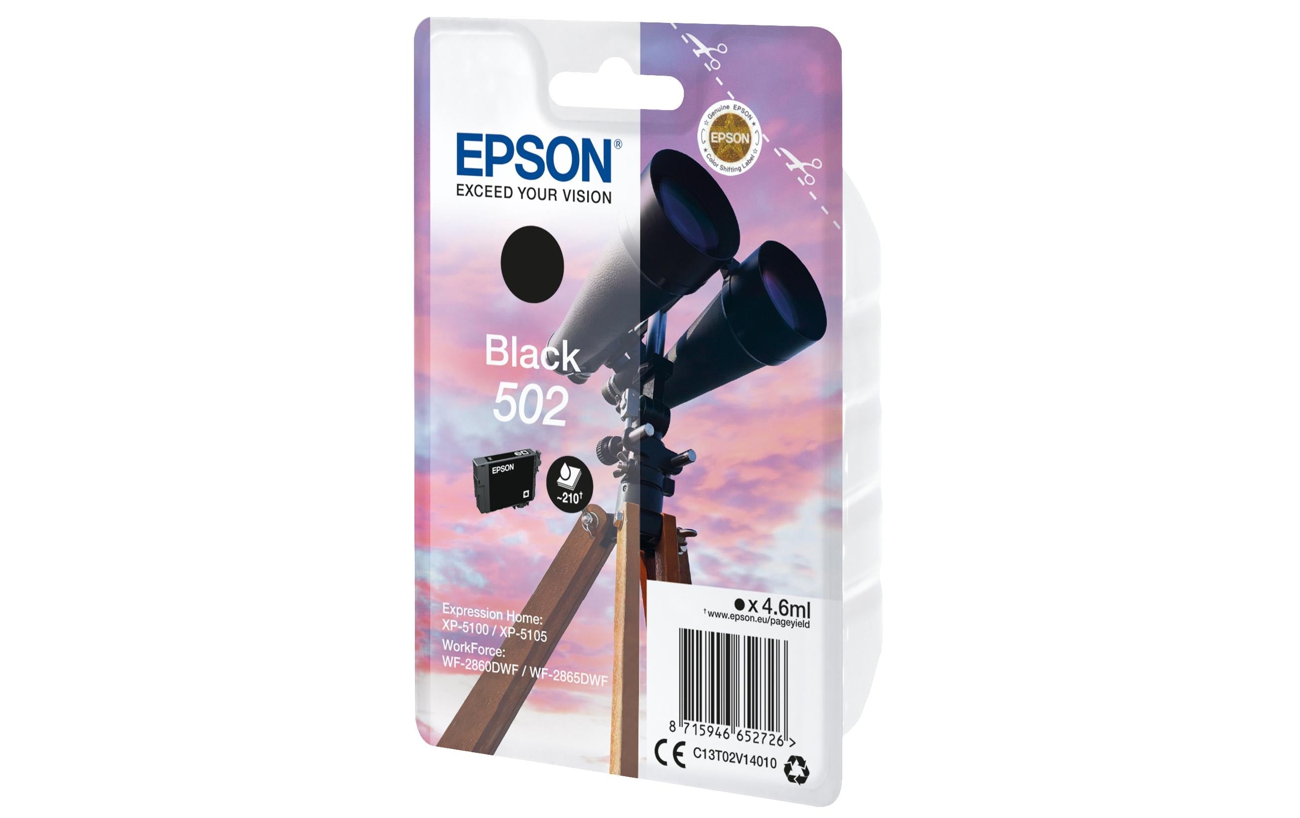 Tinte Epson 502 /T02V14010 black, 4.6ml