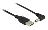 USB2.0-Stromkabel A-5VOLT, 1.5m, schwarz