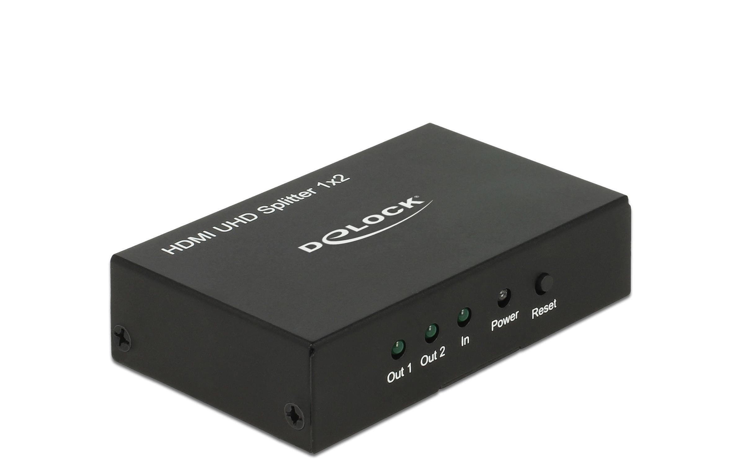 Delock Monitorsplitter HDMI/Bu - 2x HDMI/Bu