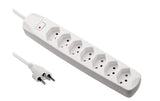 F.power Steckdosenleiste 7x T13 ws